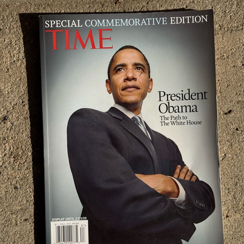 TIME Special Commemorative Edition Magazine Obama Cover 1/09‎